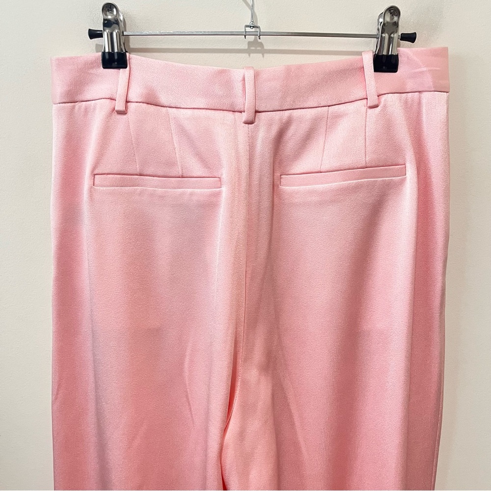 Alice + Olivia Pompey Satin Wide Leg Trousers Pants Minimalist Quiet Luxury 6 - Picture 7 of 10